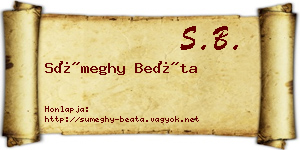 Sümeghy Beáta névjegykártya